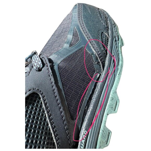 Altra Lone Peak 4.5 Women's Gray Teal Trail Hike Running Shoes Size 10 - Picture 10 of 15